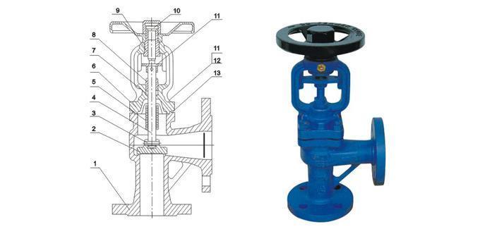 Cast Steel Angle Type Globe Valve J44h (1/2