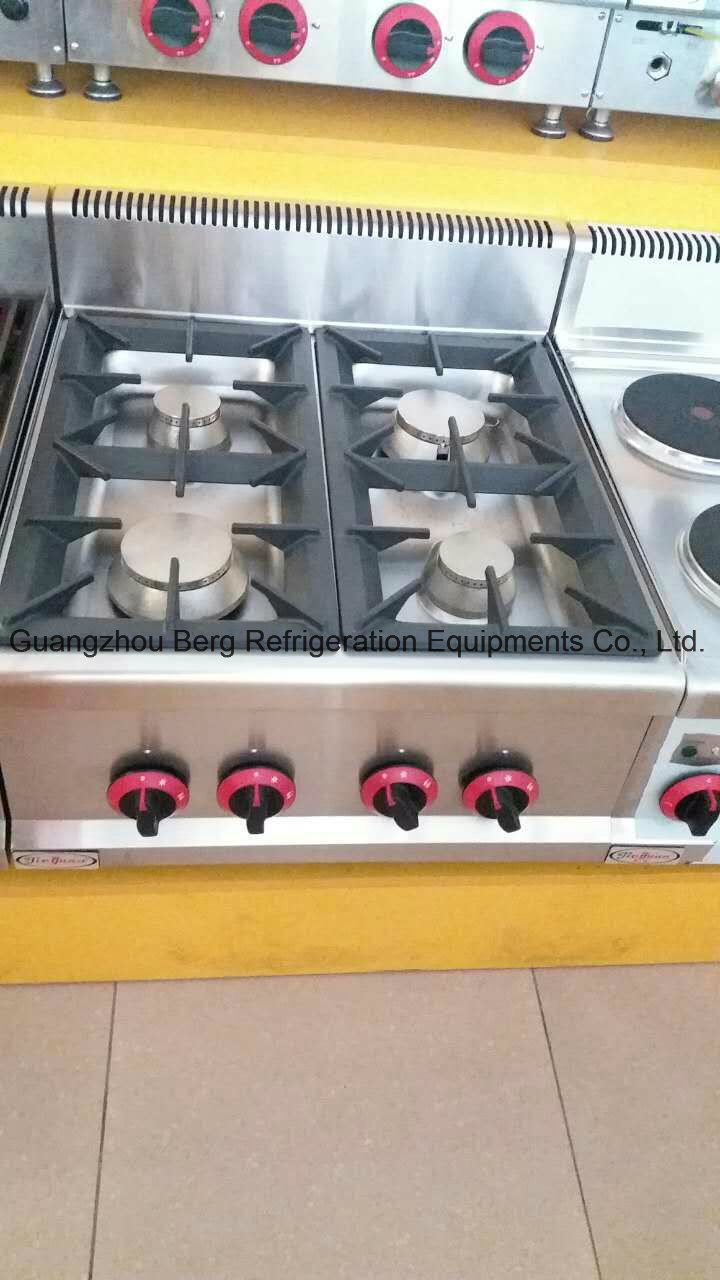 Commercial Fast Food Restaurant Counter Top Gas Stove