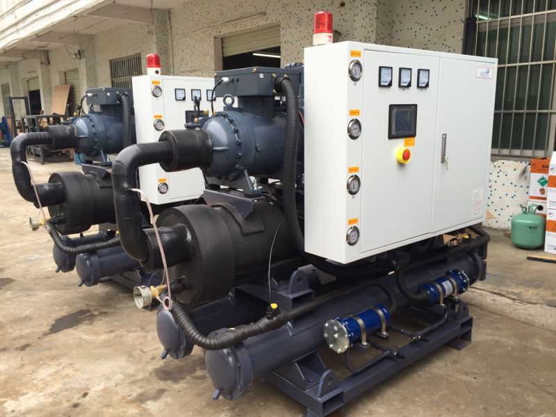 Water Cooled Double Compressor Screw Chiller