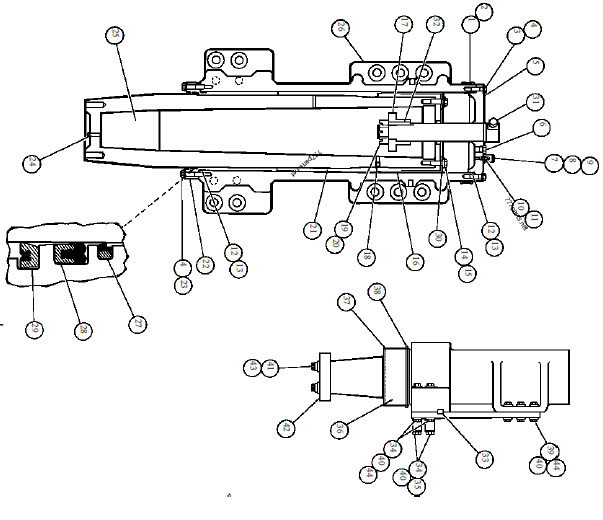 Front Suspension Hydraulic Cylinder for Haul Truck