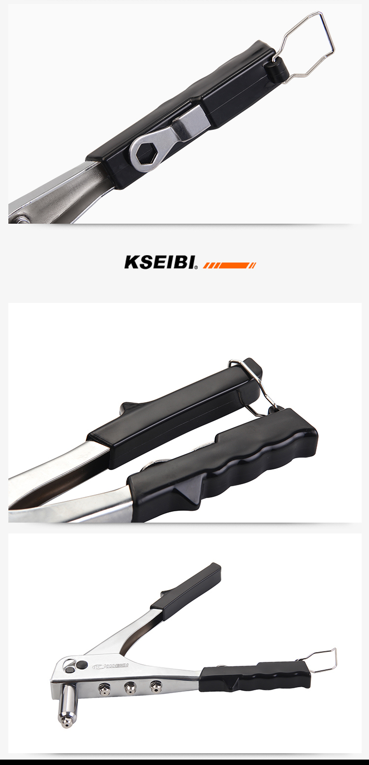 Trade Assurance Kseibi High Quality Rivet Gun Carbon Steel Hand Riveter for Auto Repair