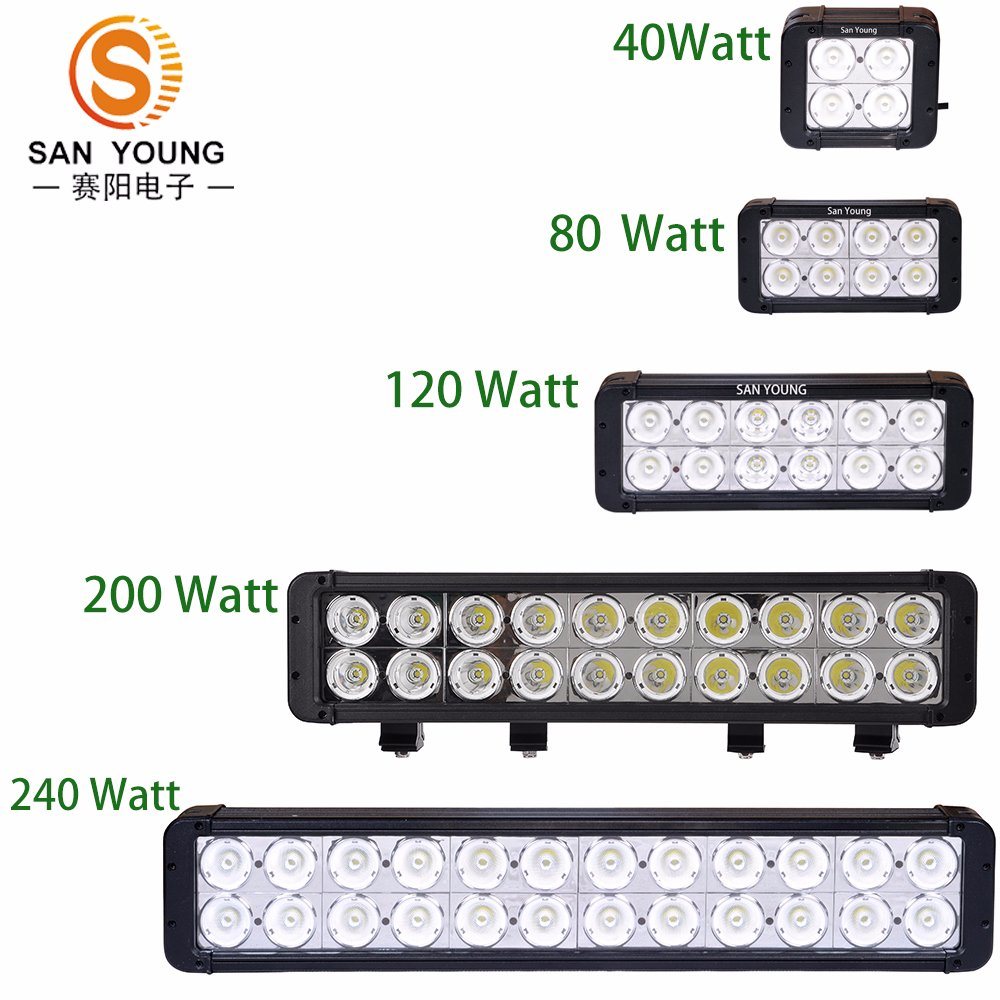 Dual Row CREE 10W LED Light Bar