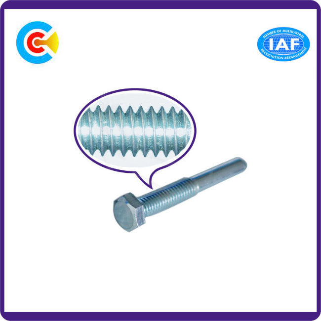 DIN/ANSI/BS/JIS Carbon-Steel/Stainless-Steel Outside Hexagon Head Hand-Twist Machine Screw