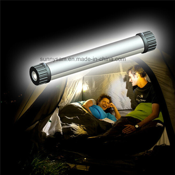 Solar Camping Torch Light 24 LED Solar Flashlight Hanging Tent Light with Solar Panel