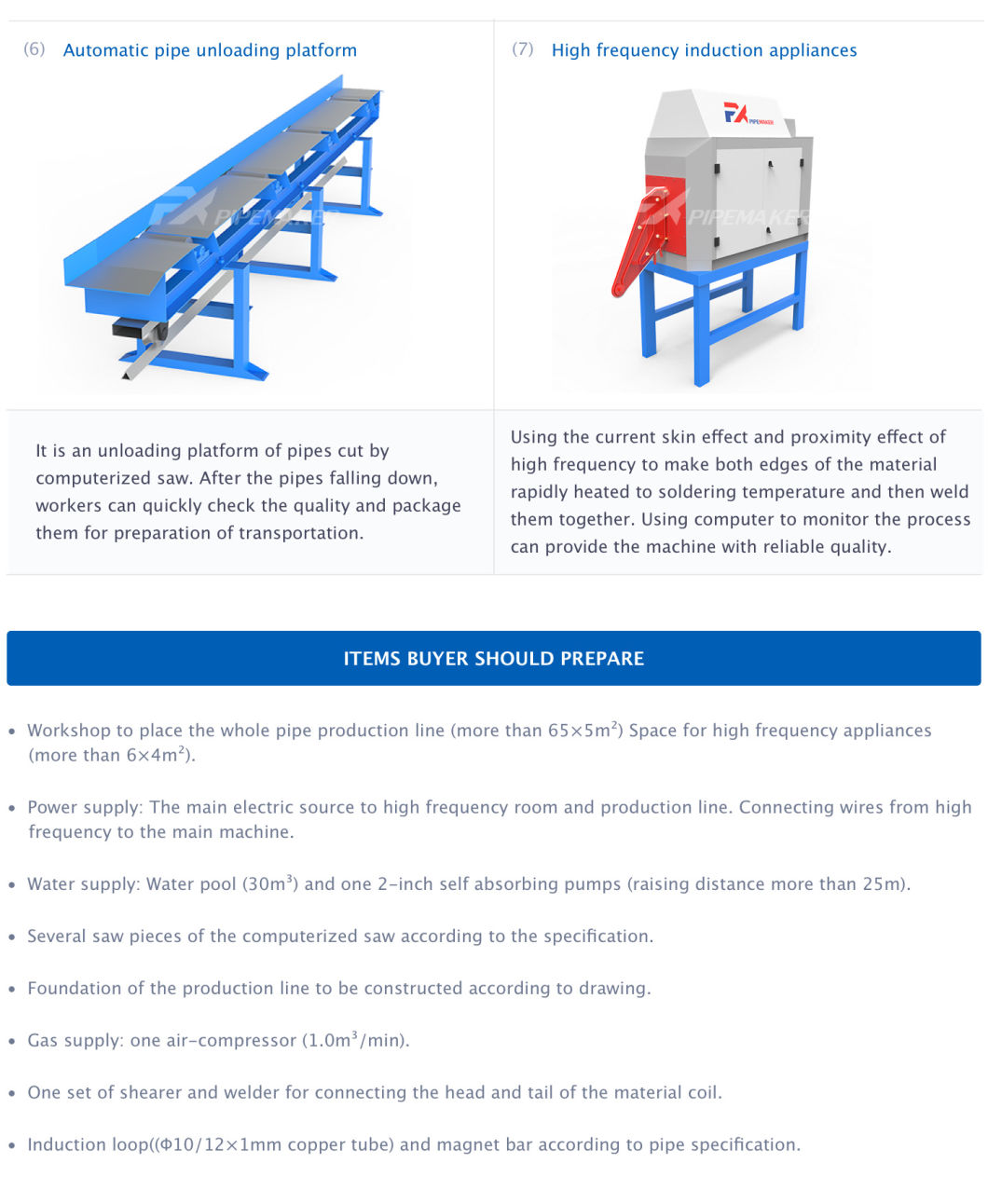 Absolute Brand Small Sized Pipe Production Line Welded Tube Making Machine