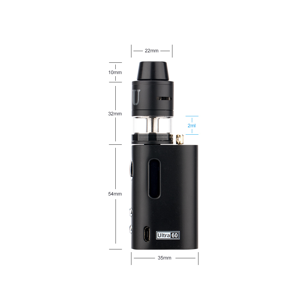 Jomo 2016 New Product Rdta DIY Box Mod Kit 60W Ultra 60 Tc Vaporizer