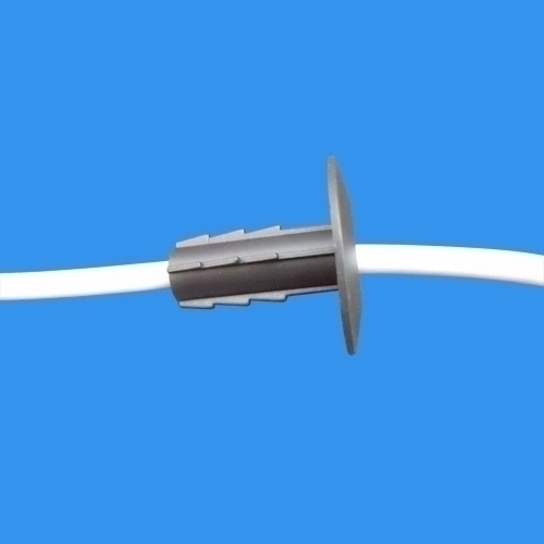 Dual Coaxial Cable Feed Through Wall Bushing for Dual Coaxial Cable