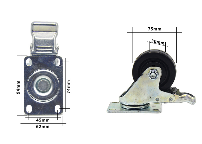 Heavy Duty Rubber Caster of Industrial Wheel