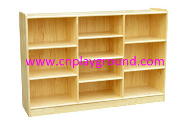 Kindergarten Solid Wood Children Toys Cabinet (HG-4302)
