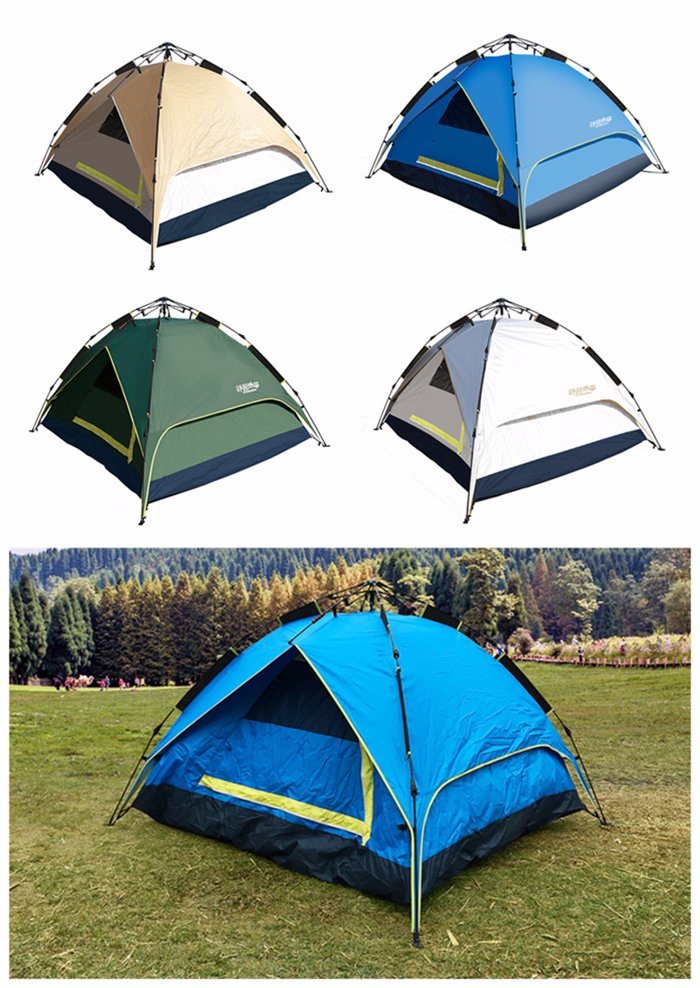 3-4 Person Waterproof Family Camping Tent for Camping Hiking Traveling