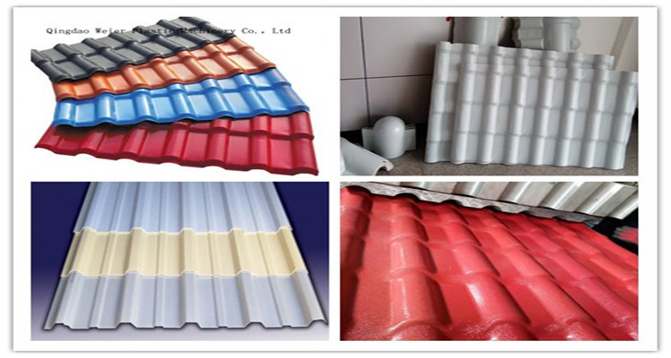 Plastic PVC UPVC Glazed Roof Panel Board Tile Roll Forming Machine