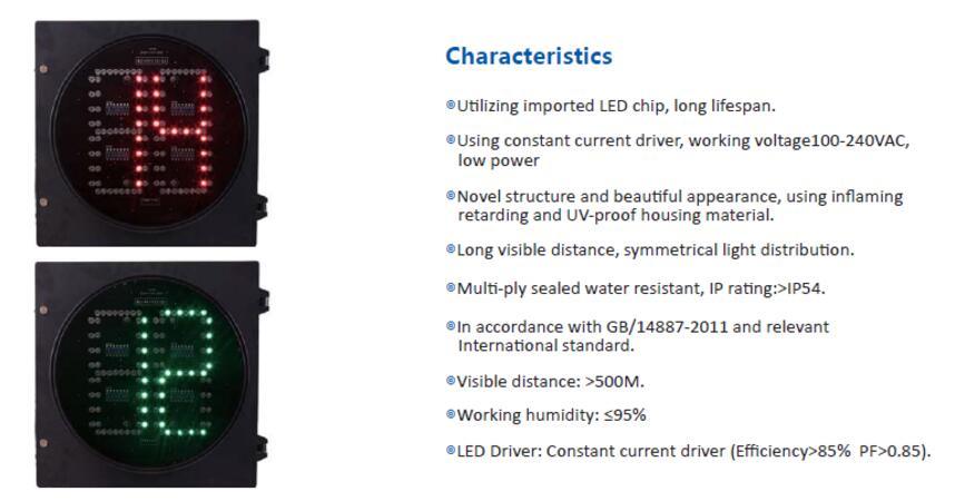 200mm 8 Inch Traffic Light Manufacturer Countdown