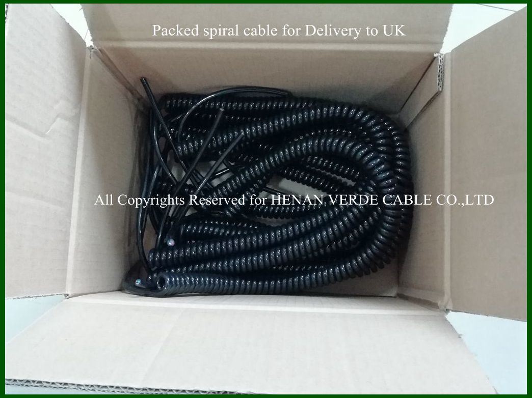 Flexible RoHS PVC PUR Wire Coiled Spiral Instrument Spring Cables Silicone Audio Electric Cable
