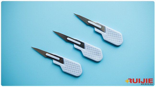 Disposable Safety Scalpel Surgical Blades with Plastic Handle