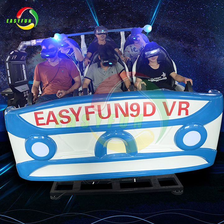 Factory Price 6 Seats Deepoon 9d Vr Simulator Roller Coaster Ride 9d Cinema Motion Chair