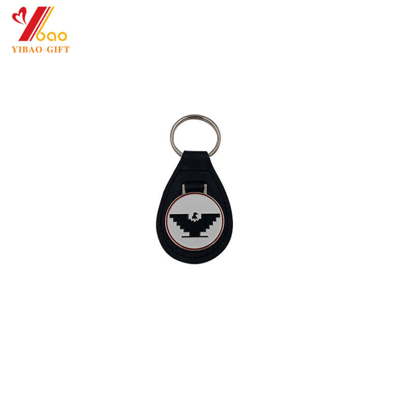 2018 Hot Sale High Quality Leather Keychain for Advertising Gifts (YB-K-027)