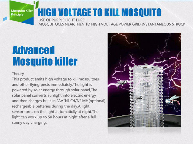 Outdoor Solar Mosquito Kill Light