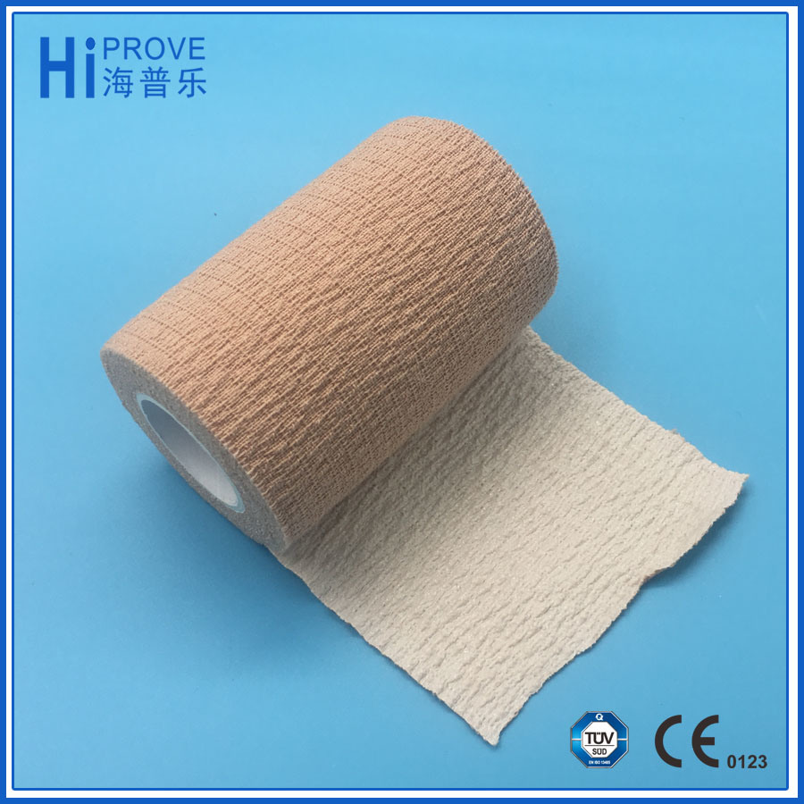 High Quality Latex Free Cotton Self Adhesive Cohesive Bandage Wrap Waterproof Bandage for Sports Pet Care
