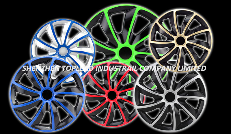 Factory Price PP/ ABS Anti-Wear Black and Lemon Yellow Car Wheel Rims