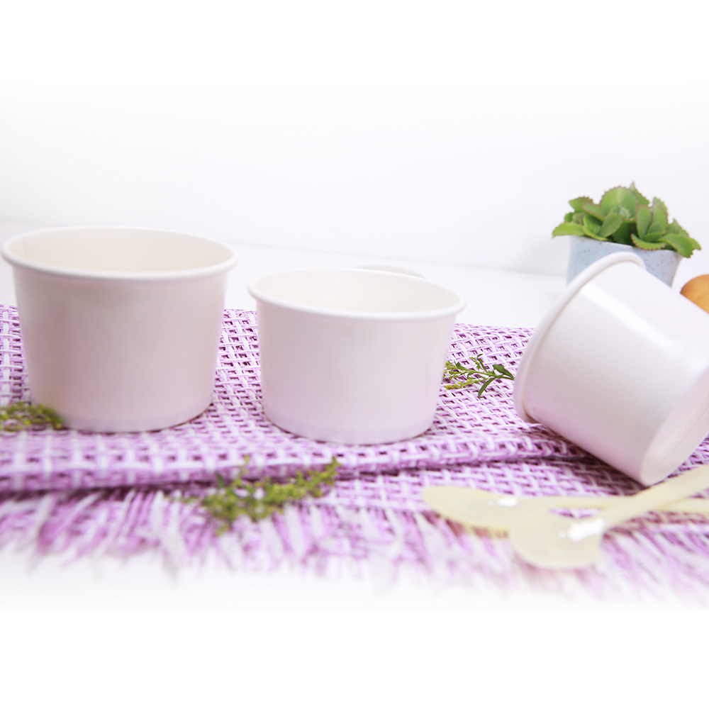 Eco Disposable Kraft Paper Soup Cup/Bowl with Paper Lid