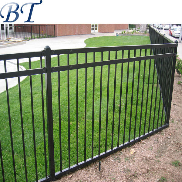 3 Rail Flat Top Aluminum Fence Panel