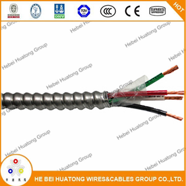 Metal Clad Electrical Cable. Mc 12/3, 12/3, 12/4 Type Mc AC Bx Cable