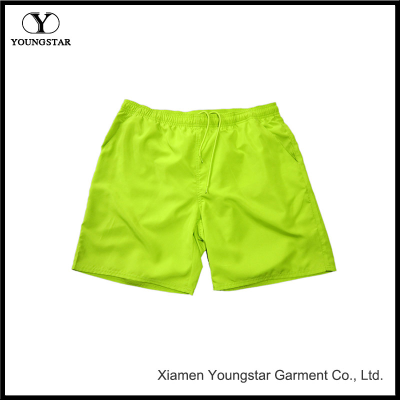 Mens Surf Shorts 18 Inch Solid Color Mens Green Board Shorts