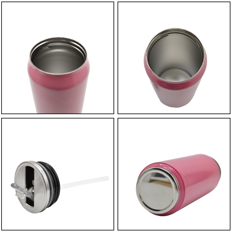 500ml Metal Stainless Steel Suction Pipe Coffee Mighty Mug