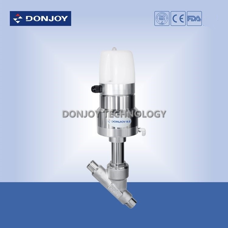 Stainless Steel Pneumatic Angle Seat Valve with Actuator