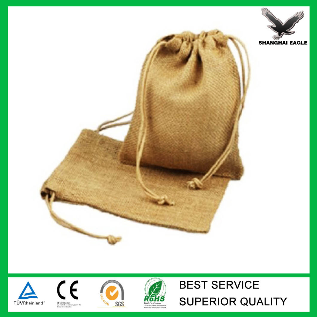 Custom Jute Drawstring Gift Pouch Bag Wholesale