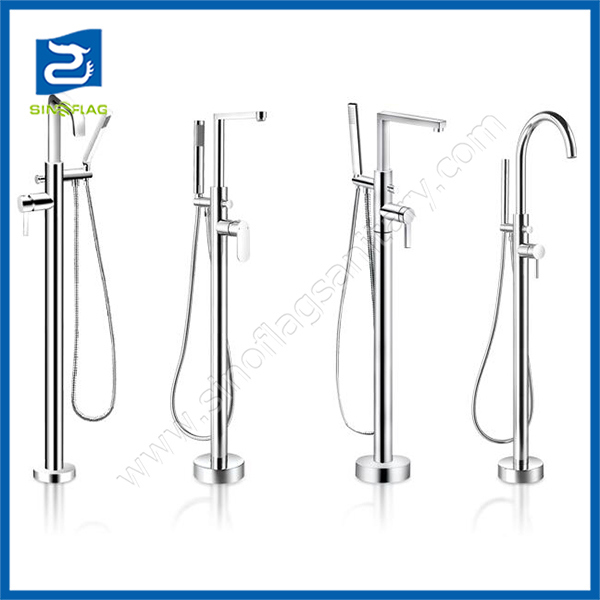 Floor Standing Bathroom Bathtub Shower Faucet