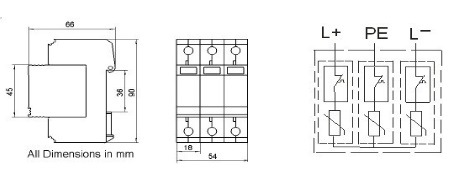 China Manufacturer Solar DC 40ka Surge Protection Device