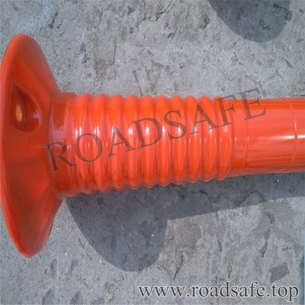 Road Safety Flexible PU Screw Thread Sign Post