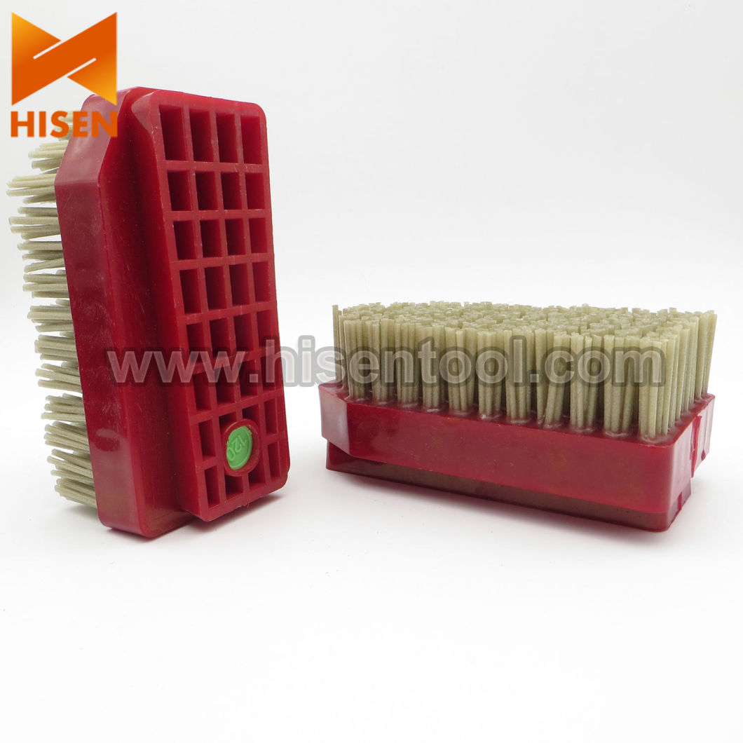 High Performance Diamond Fickert Abrasive Brushes for Polishing Granite Into Leather Surface