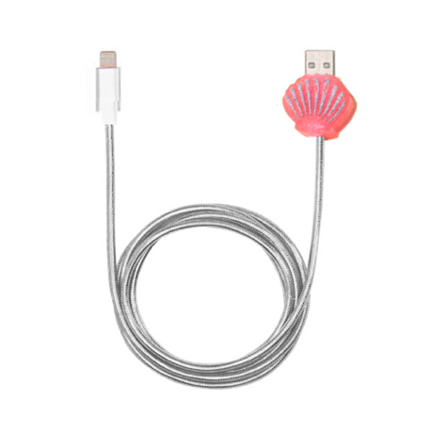 Wholesale Charger Sync Data Metal Aluminum Alloy Spring Hose Mobile Phone USB Cable