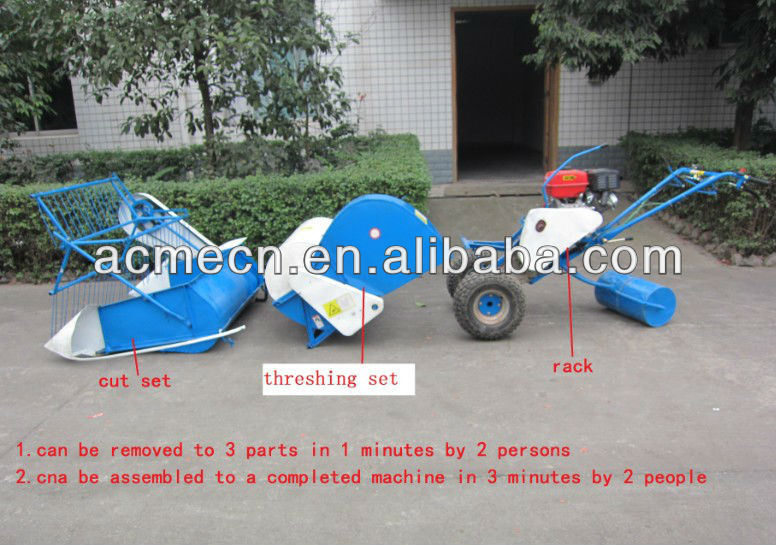 Made in China Paddy Rice Combine Reaper Mini Wheat Reaping Machine