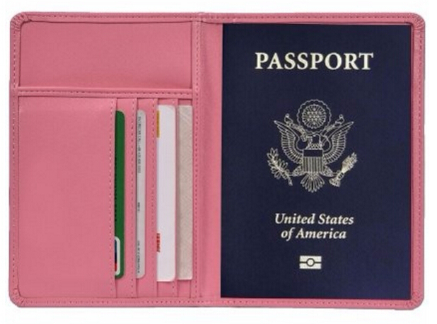 PU Wallet Travel Passport Lady and Women