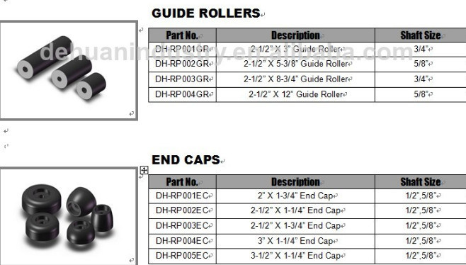 12 Inch Rubber Keel Rollers for Boat Trailers