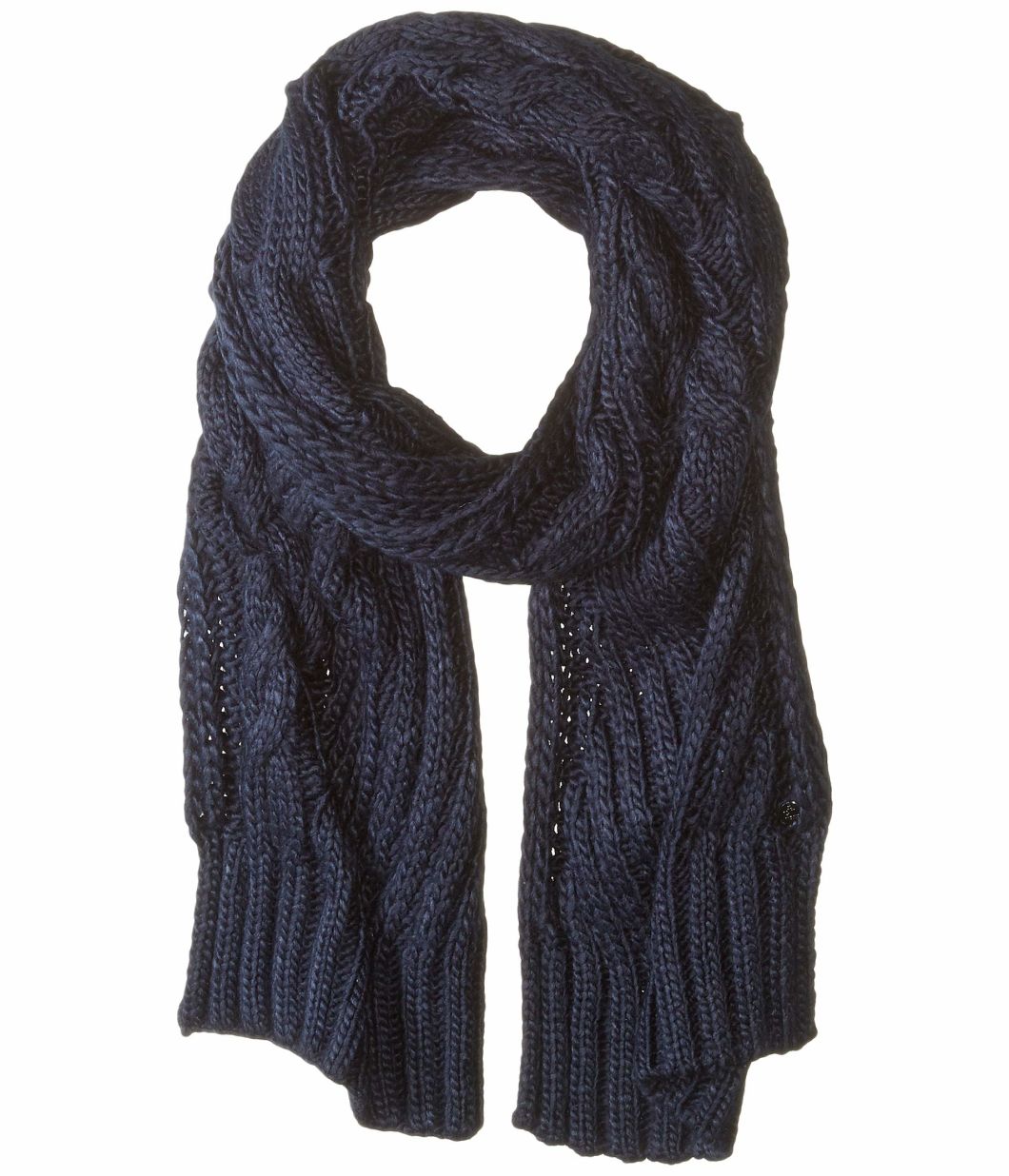 BSCI Audit Custom 100% Acrylic Winter Warm Ribbed Cable Knit Scarf