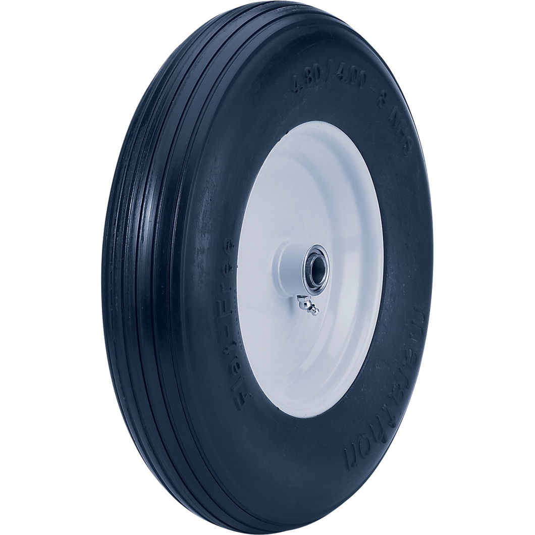 Plastic or Steel Rim Solid Rubber Wheel (10 Inches)