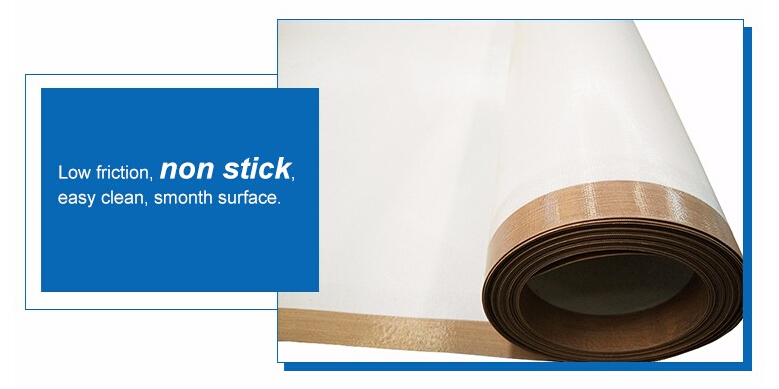 PTFE Coated Fiberlgass Fabric with a Smooth Non-Stick Surface