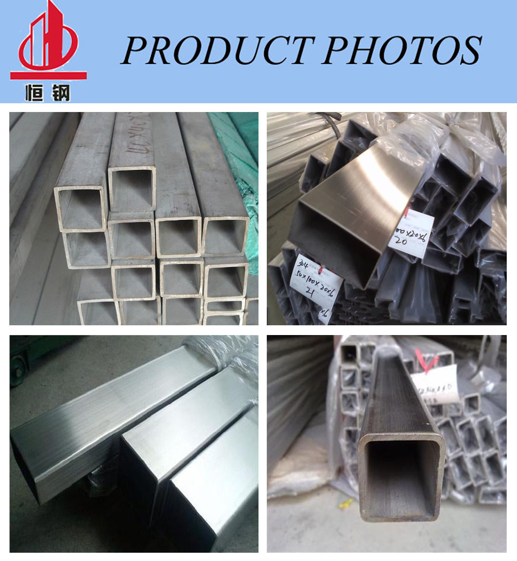 201 Welded Square Stainless Steel Pipes Tubing