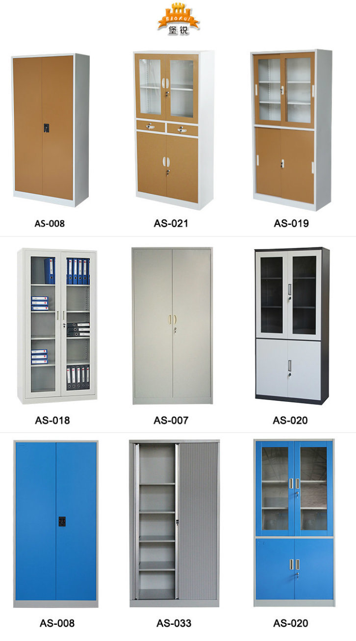 2 Door Office Furniture Steel Cupboard Metal Filing Cabinet