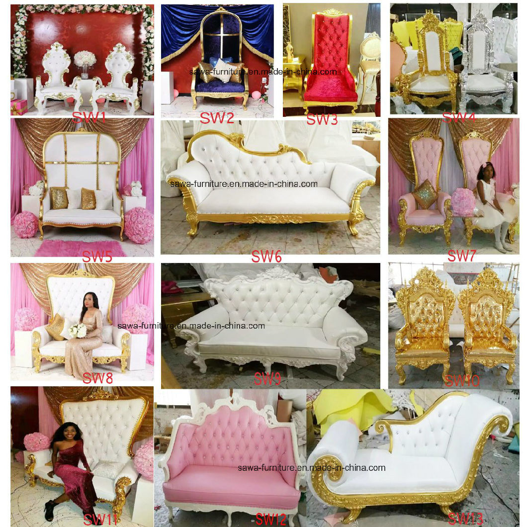 Wholesale Single Seater King Throne Chair for Wedding