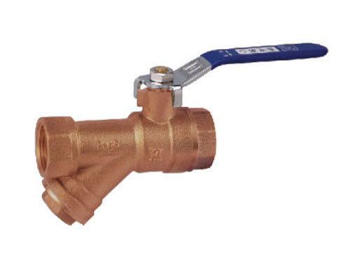 Bronze Ball Valve + Strainer (Threaded)