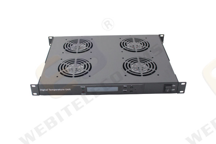 19inch Temperature Sensor Fan Unit for Network Rack