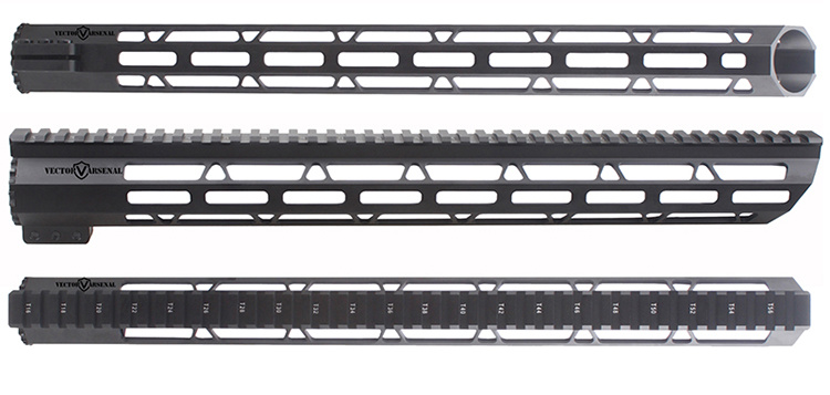 Vector Optics Superlite Slim Slant Free Float 5.56mm Ar15 Ar-15 M-Lok Rail Hanguard 17 Inch with M-Lok Accessories