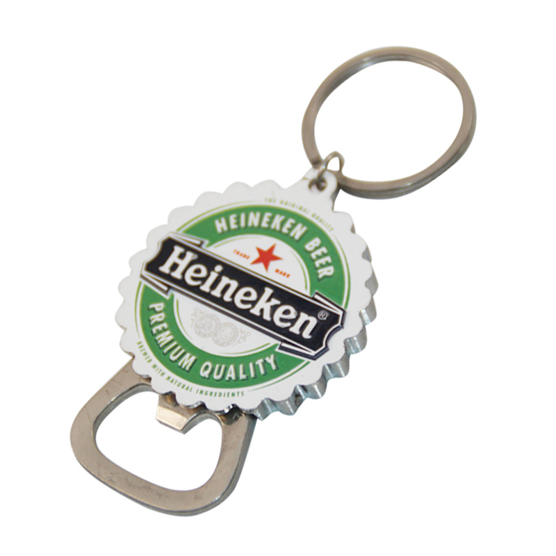 Promotional Printing Metal Beer Bottle Opener Keychain