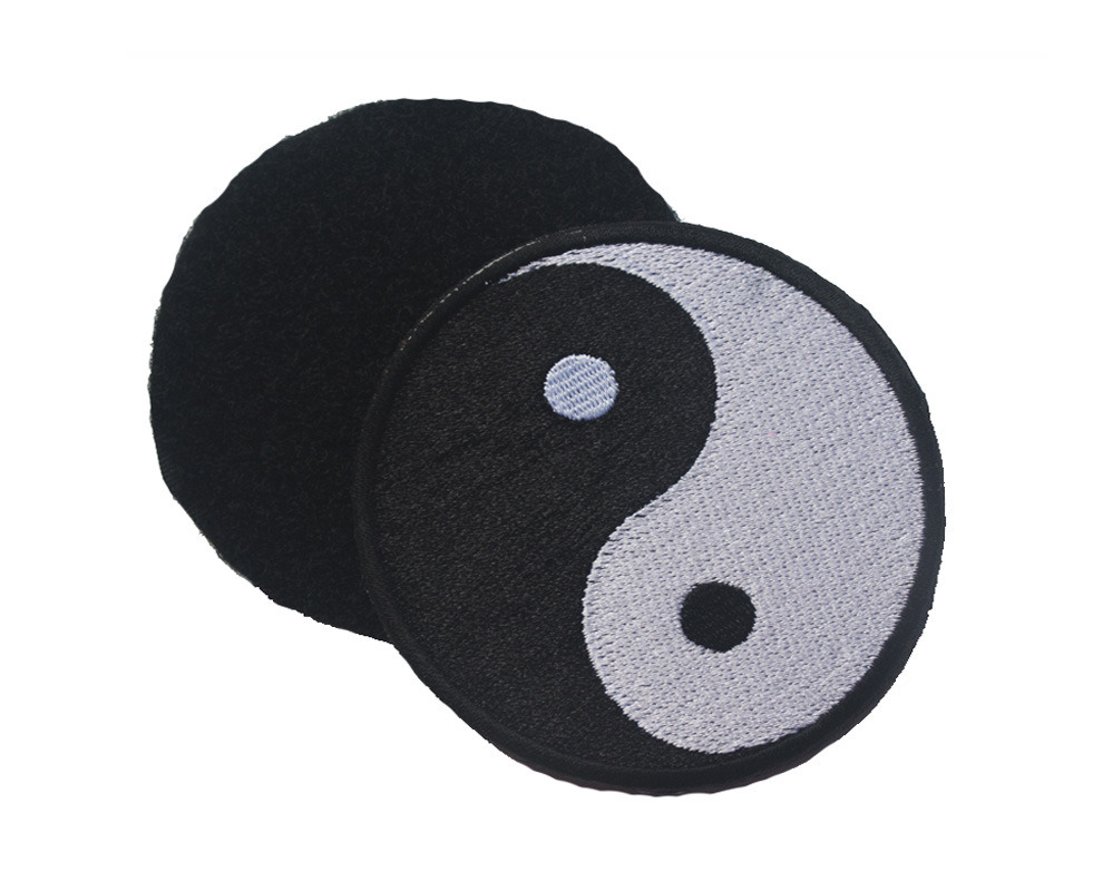 Wholesale Custom Embroidery Border Hook and Loop Backing Woven Patches