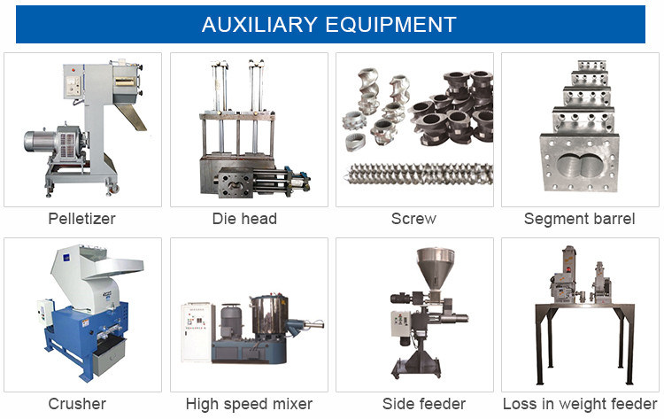 Screw Elements and Shaft for Plastic Twin Screw Extruder